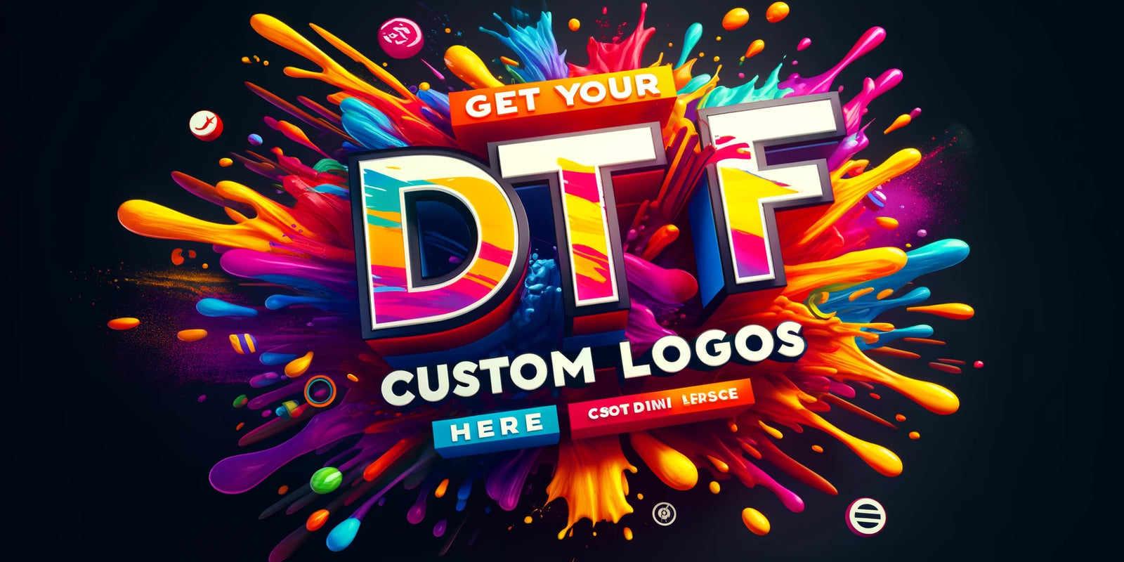Custom company logos printed using DTF technology by DTF Miami Prints