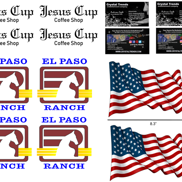 DTF Custom Gang Sheet -Upload DTF MIAMI PRINTS