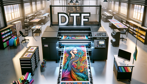 Advanced DTF printing setup demonstrating high-definition output