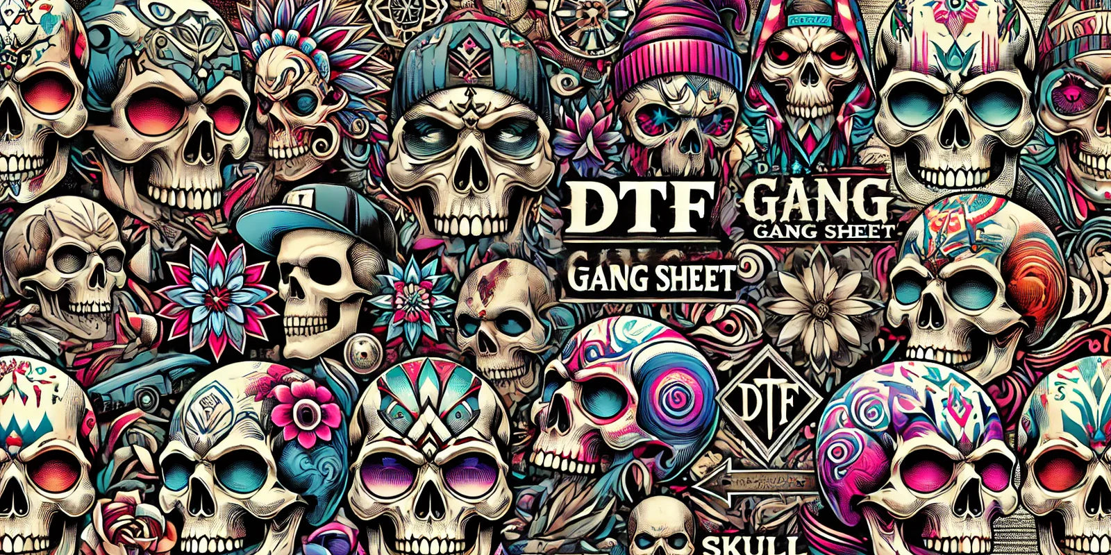  printed apparel produced  DTF gang sheets miami 