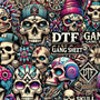  printed apparel produced  DTF gang sheets miami 