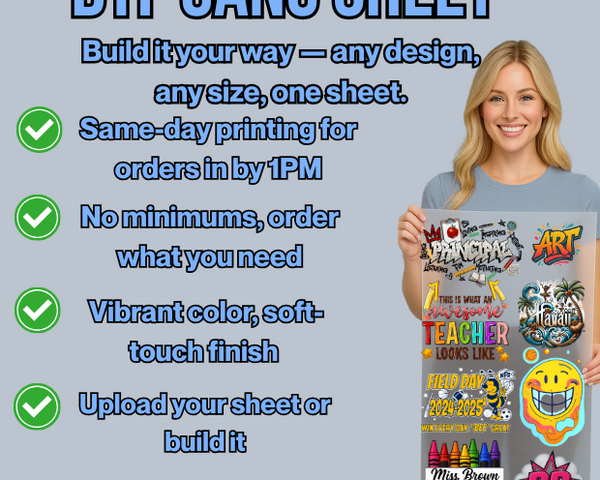 Build Your Own Custom Gang Sheets
